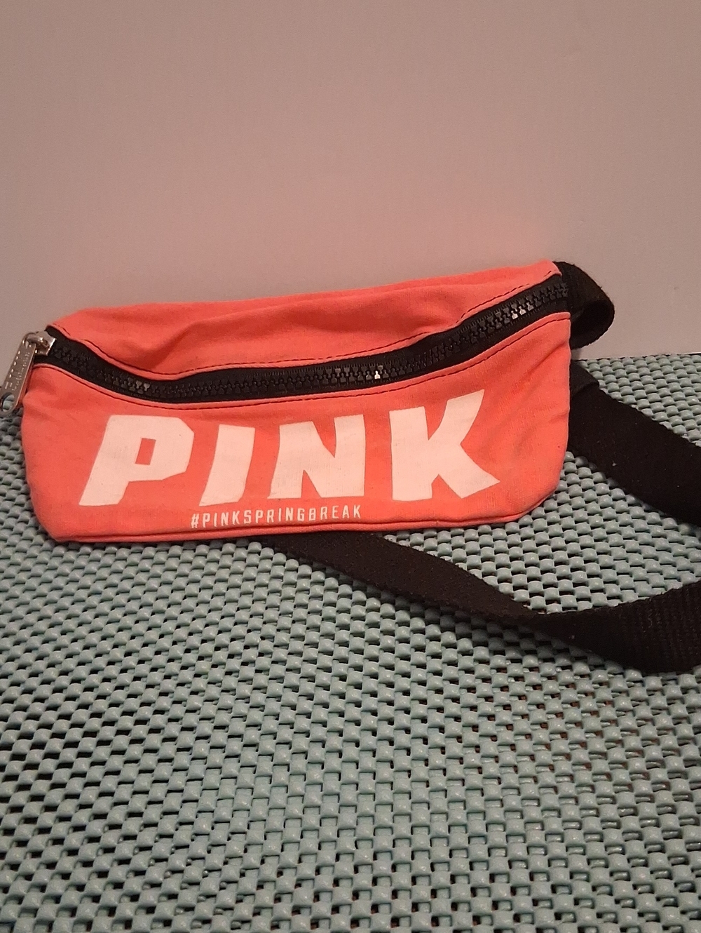 PINK Crossbody Bag in Coral & Black